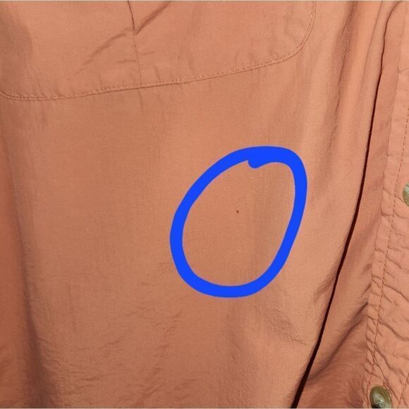 Columbia Men’s Button Up Vented Fishing Shirt Short Sleeve coral! Pink XL - Picture 8 of 9